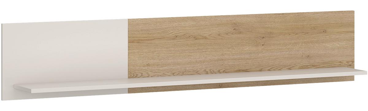 Zidna Polica Samm - boje hrasta/bež, Trend, drvni materijal (153,6/30/22cm) - Modern Living