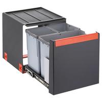 Einbauabfallsammler in Grau - Grau, Kunststoff (32,5/34,8/40,7cm) - Franke