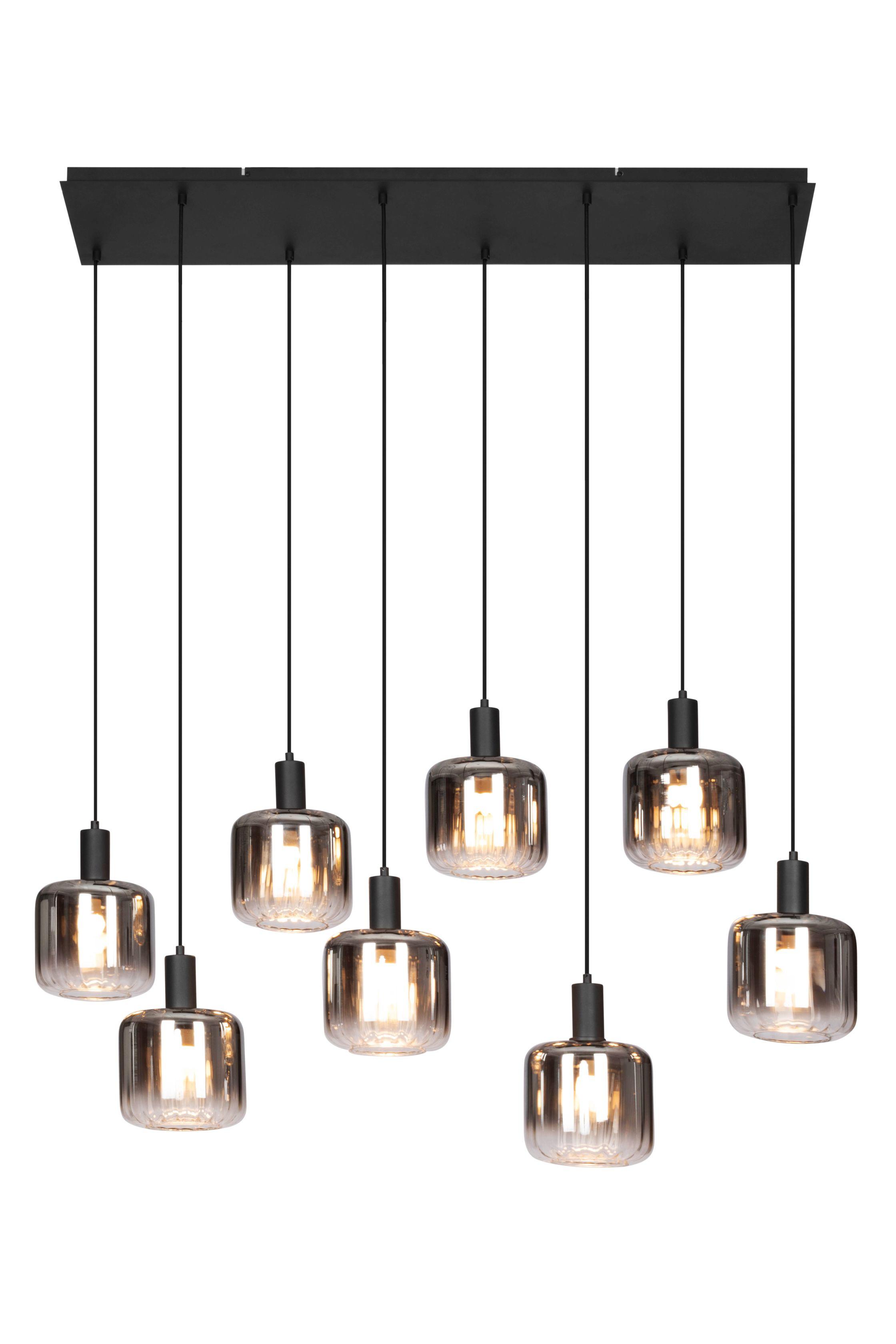 LAMPA WISZĄCA PORTLAND - czarny, Modern, tworzywo sztuczne/metal (123/39/150cm) - Novel