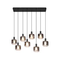 LAMPA WISZĄCA PORTLAND - czarny, Modern, tworzywo sztuczne/metal (123/39/150cm) - Novel