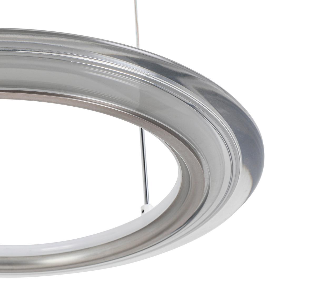 LAMPA WISZĄCA LED LAKEWOOD *DK* - szampanowy/przezroczysty, Design, tworzywo sztuczne/metal (82/55/150cm) - Dieter Knoll