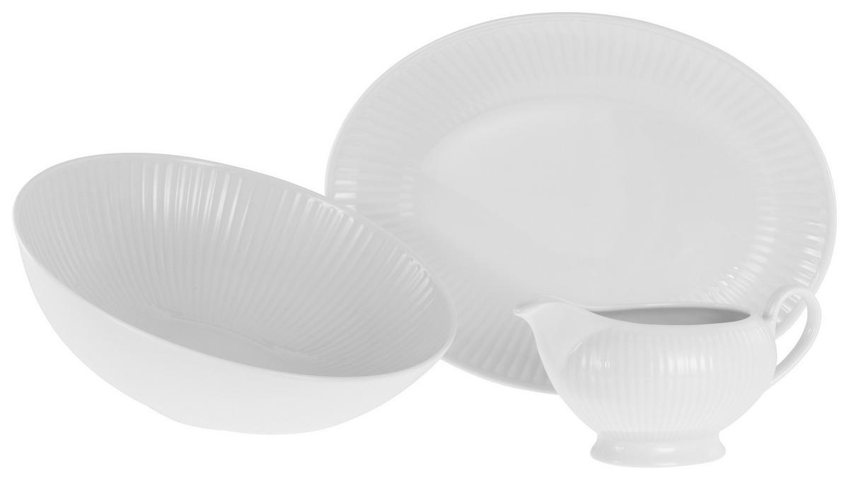 Servis Za Zajtrk Valencia, 3-Delni - bela, Design, keramika - Creatable