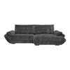 Wohnlandschaft Vivo Anthrazit - Anthrazit/Schwarz, MODERN, Kunststoff/Textil (317/63/179cm) - Premium Living