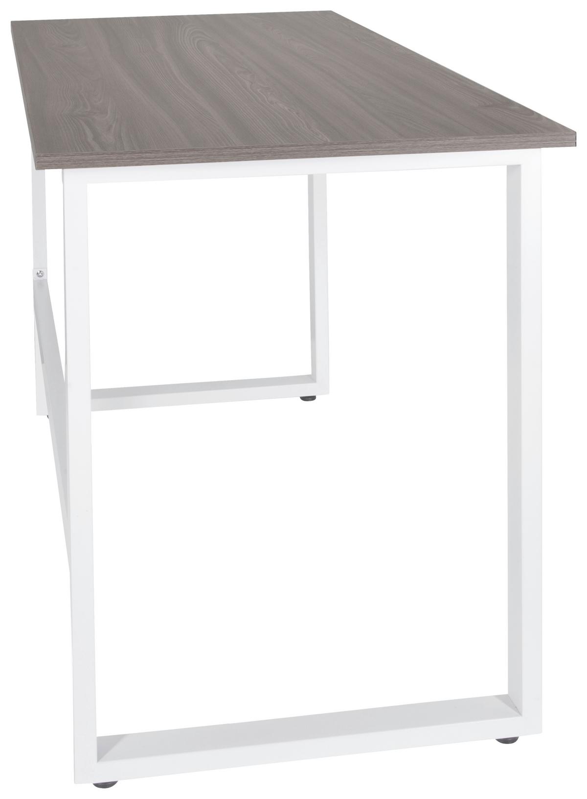Pisalna Miza Workspace Light I, Siva, Bela - siva/bela, Basics, kovina/leseni material (120/60/76cm) - MID.YOU