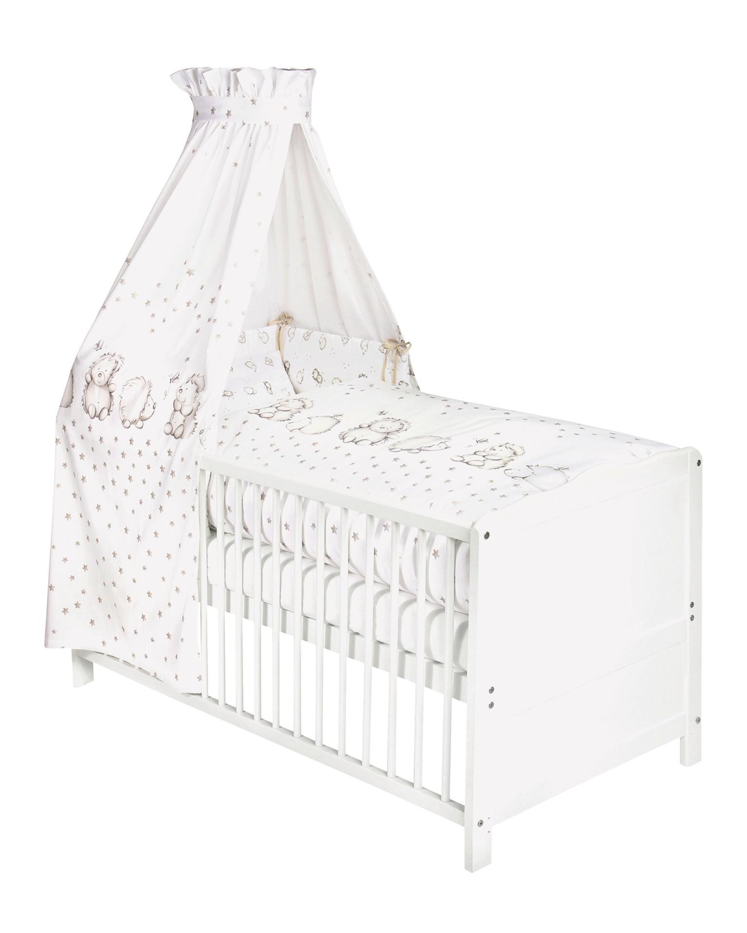 ZESTAW DO ŁÓŻKA SZCZEBELKOWEGO 5210317140 - biały, Basics, tkanina (100/135cm) - Zöllner