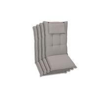 Sesselauflagenset Grau, 4-teilig - Grau, Basics, Textil (50/7/120cm)