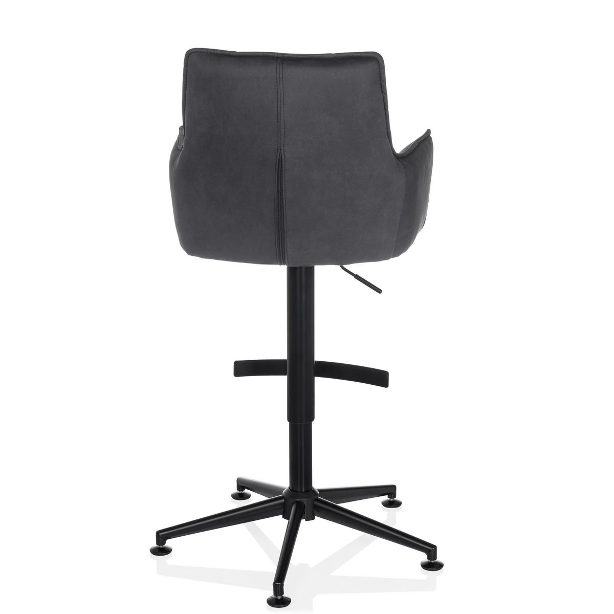 Barski Stol Solao Life High, Antracit - črna/antracit, Moderno, kovina/umetna masa (55/93/56cm) - MID.YOU