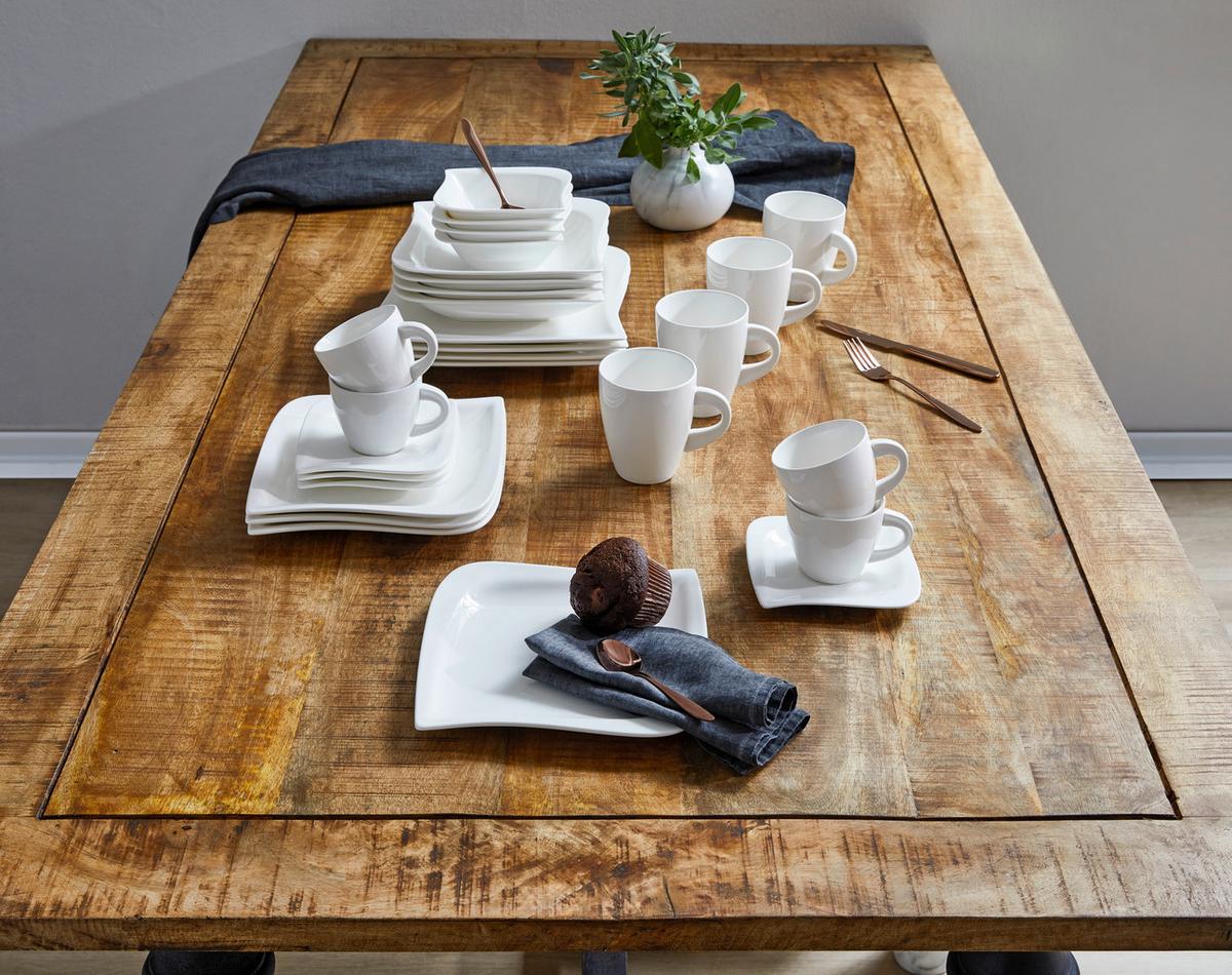 SERWIS OBIADOWO-ŚNIADANIOWY LA MUSICA - biały, Konventionell, ceramika - Novel