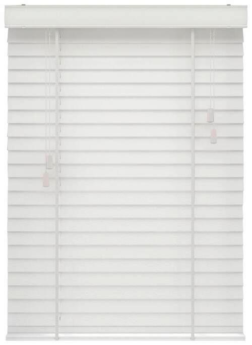 Jalousie Venetian Weiß ca. 180x175cm - Weiß, Natur, Holz (180/175cm)