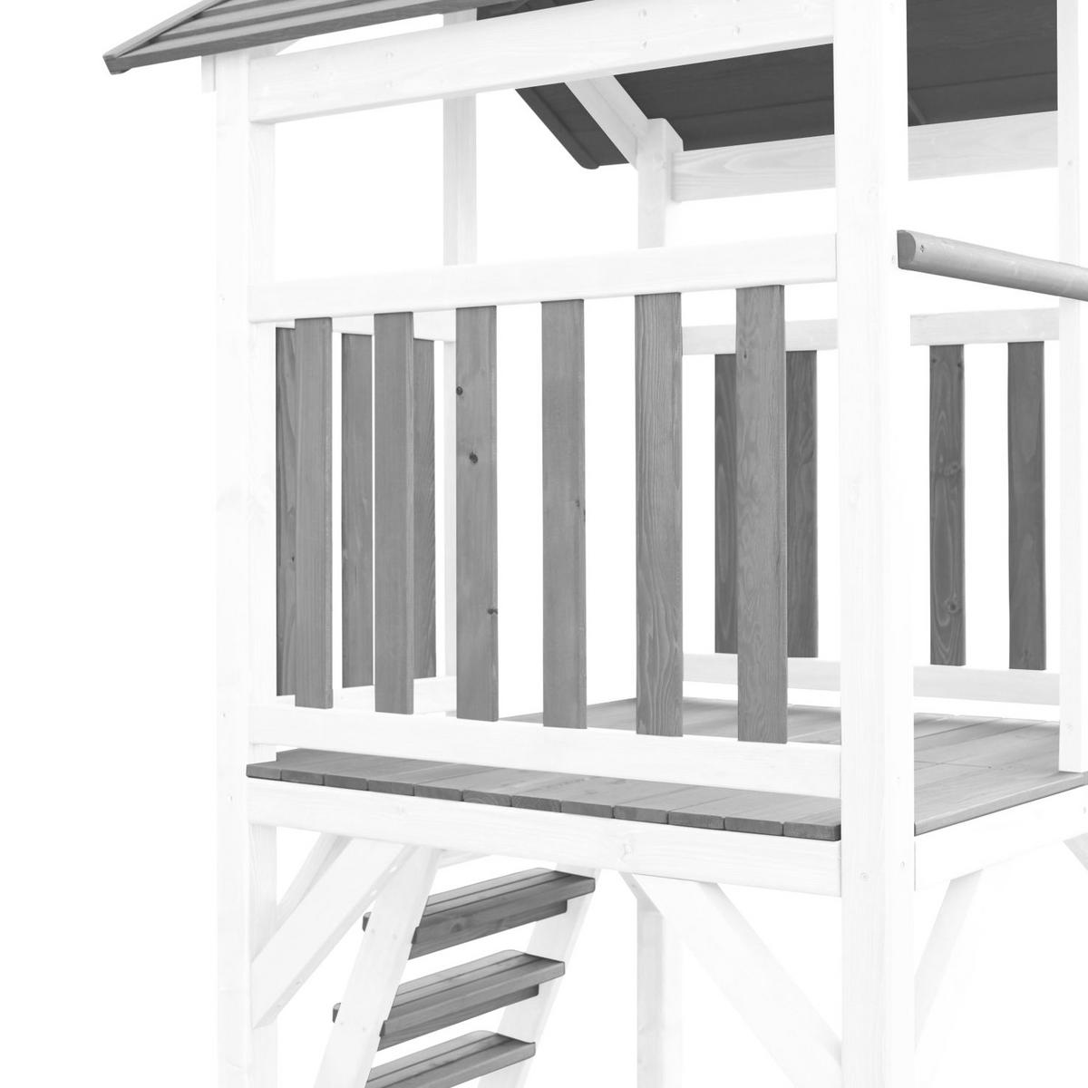 Spielhaus A025.123.32 aus Holz - Blau/Weiß, Basics, Holz (356,60/241.9/349cm) - Ambia Garden