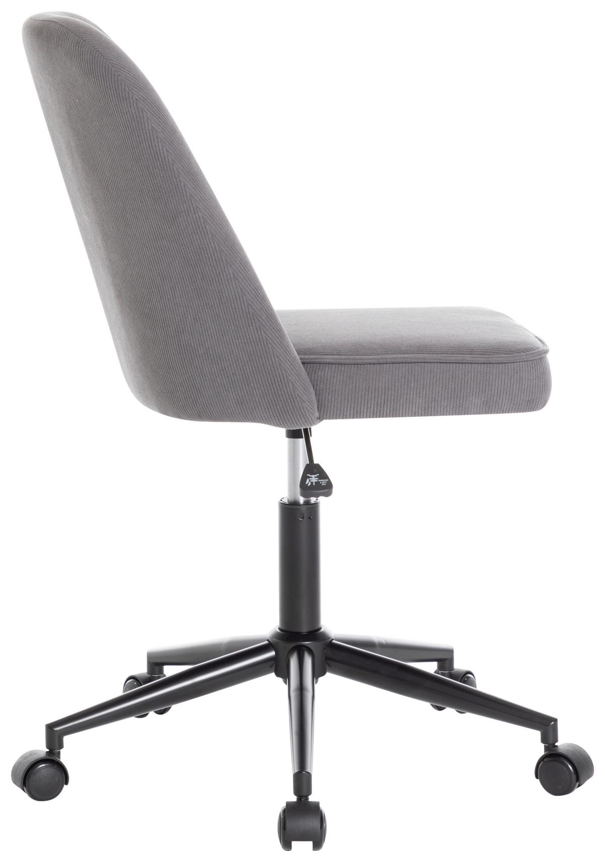Drehstuhl Beetle Grau/Schwarz - Schwarz/Grau, MODERN, Holz/Kunststoff (48/85-94/56cm) - Mömax