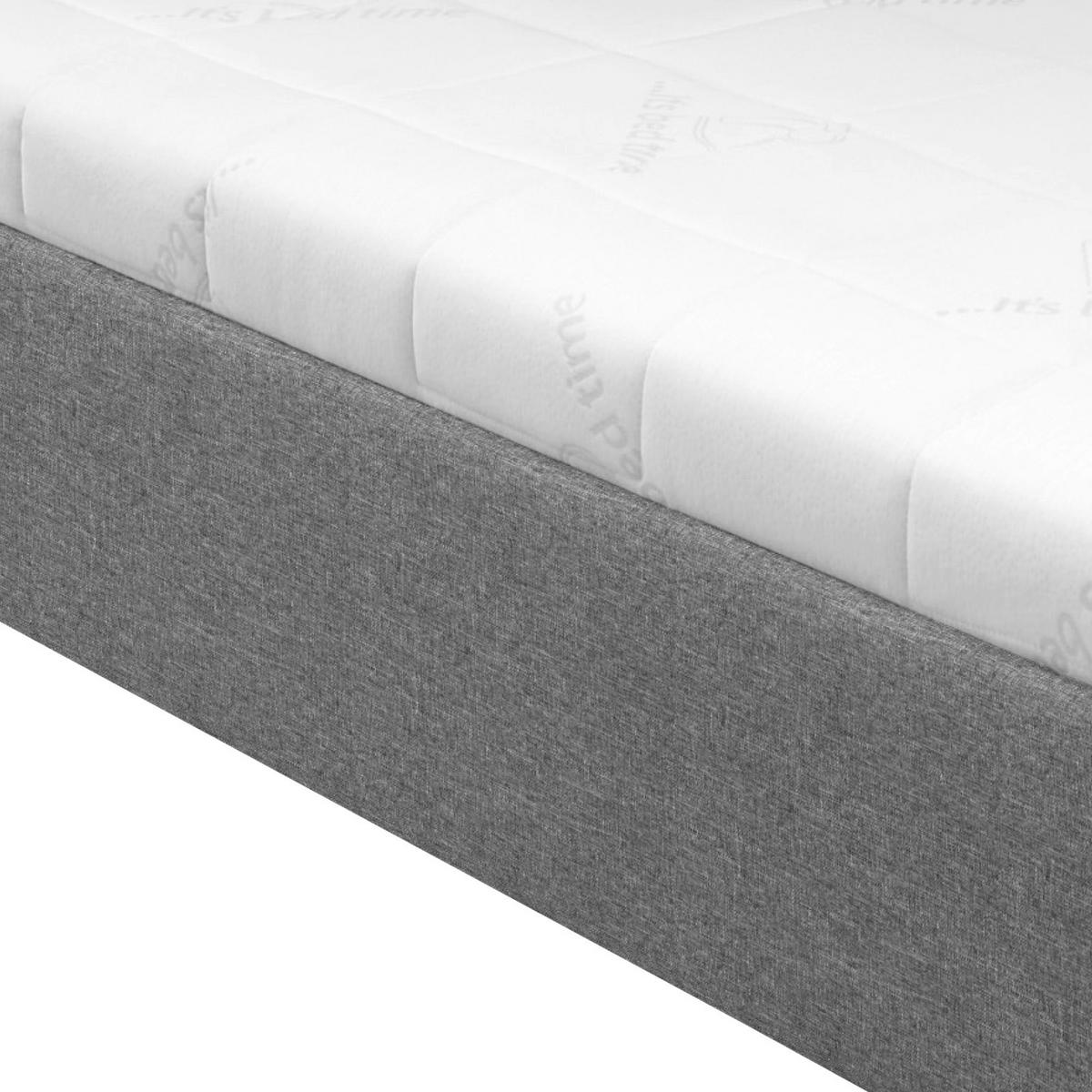 Tapecirani Krevet Stilo - bijela/siva, drvo/tekstil (140/200cm)