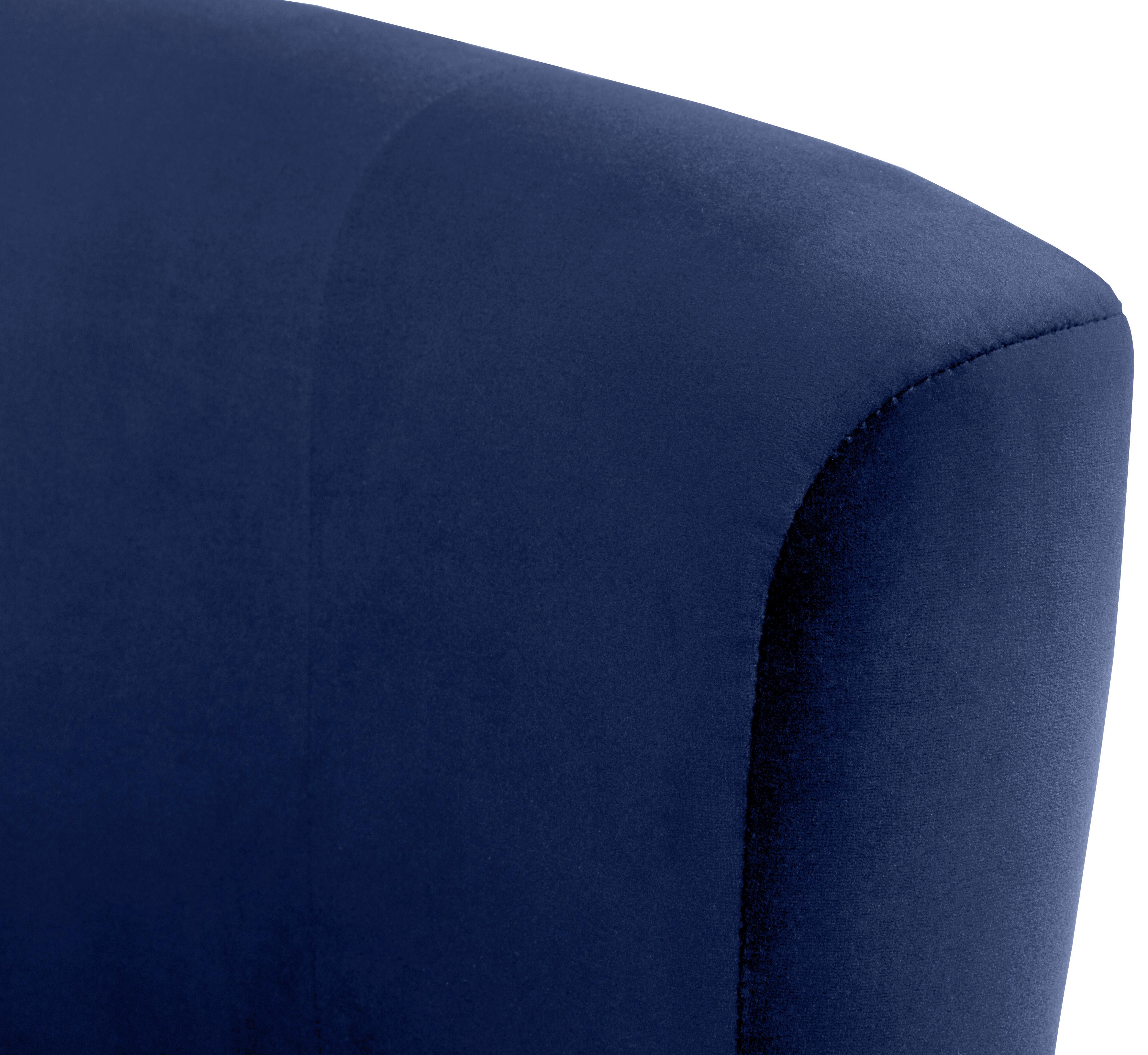 Fotelja Maks - plava/crna, Konvencionalno, tekstil (70/77/60cm) - MID.YOU
