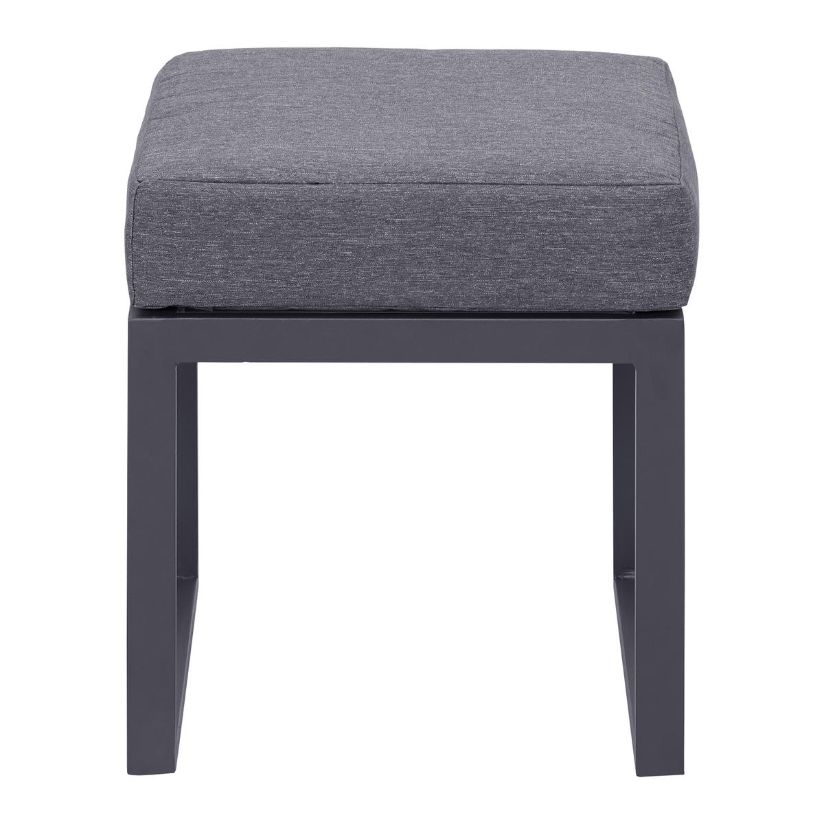 Loungegarnitur-Set Mexiko Anthrazit - Anthrazit/Schwarz, MODERN, Glas/Textil (245/66cm) - Mömax