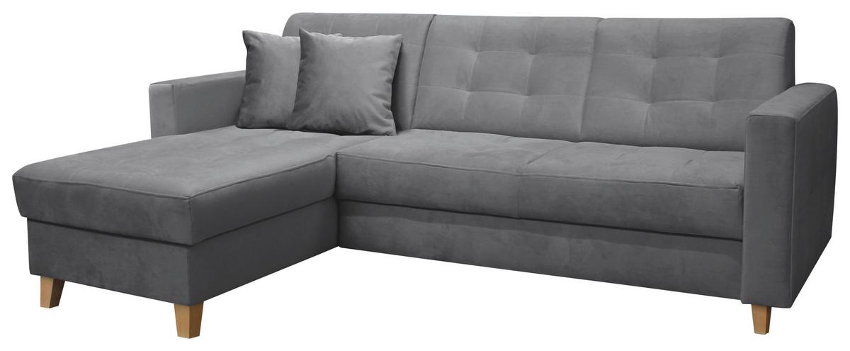 Colțar BERGEN - gri închis, Design, textil (231/160cm) - Luca Bessoni