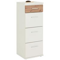 COMODA YOUNG - alb/stejar Artisan, Konventionell, material pe bază de lemn (46/121/40cm) - Modern Living