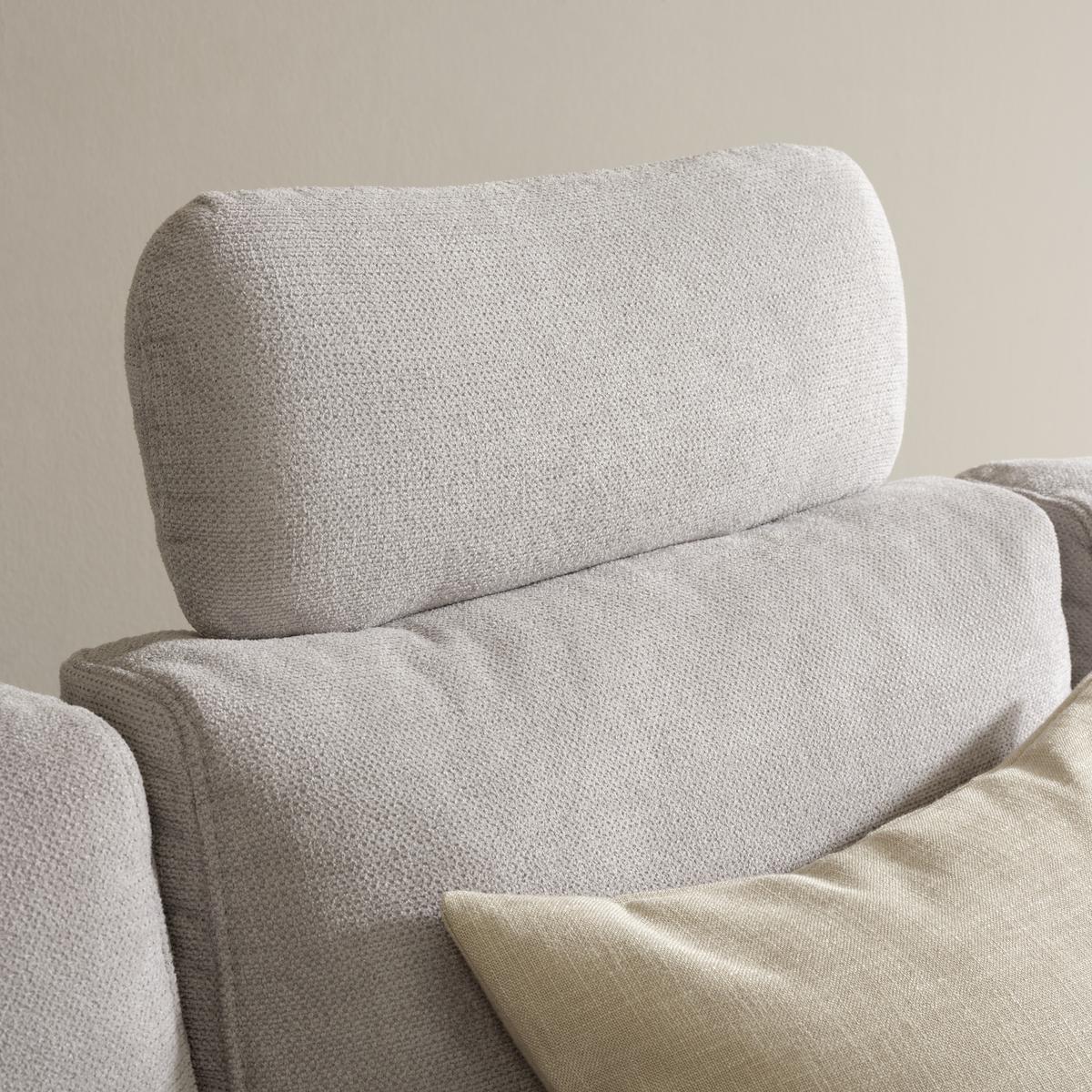 Kopfstütze in Grau - Silberfarben/Grau, Konventionell, Textil (51/20cm) - Mömax