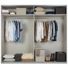 ARMOIRE À P. COULISSANTES SUS. LAGO - blanc, MODERN, matériau en bois/métal (251/222/60cm) - Mömax