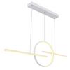 LED-Hängeleuchte 67121-50W in Weiß max. 50 Watt - Weiß, Design, Kunststoff/Metall (124/10,5/150cm) - Globo