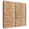 Ormar S Kliznim Vratima Level 36a - boje hrasta/boje kroma, Moderno, drvni materijal/metal (250/216/65cm) - Modern Living