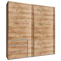 Ormar S Kliznim Vratima Level 36a - boje hrasta/boje kroma, Moderno, drvni materijal/metal (250/216/65cm) - Modern Living