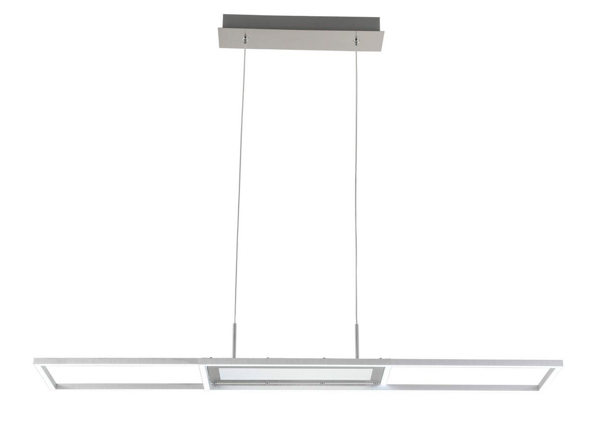 LAMPA WISZĄCA LED NOYA *SBN*SH* - kolor aluminiowy, Trend, tworzywo sztuczne/metal (105/27cm) - Novel
