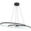 LED-HÄNGLAMPA ITI - opal/svart, Modern, metall/plast (20/36/100cm) - Mömax