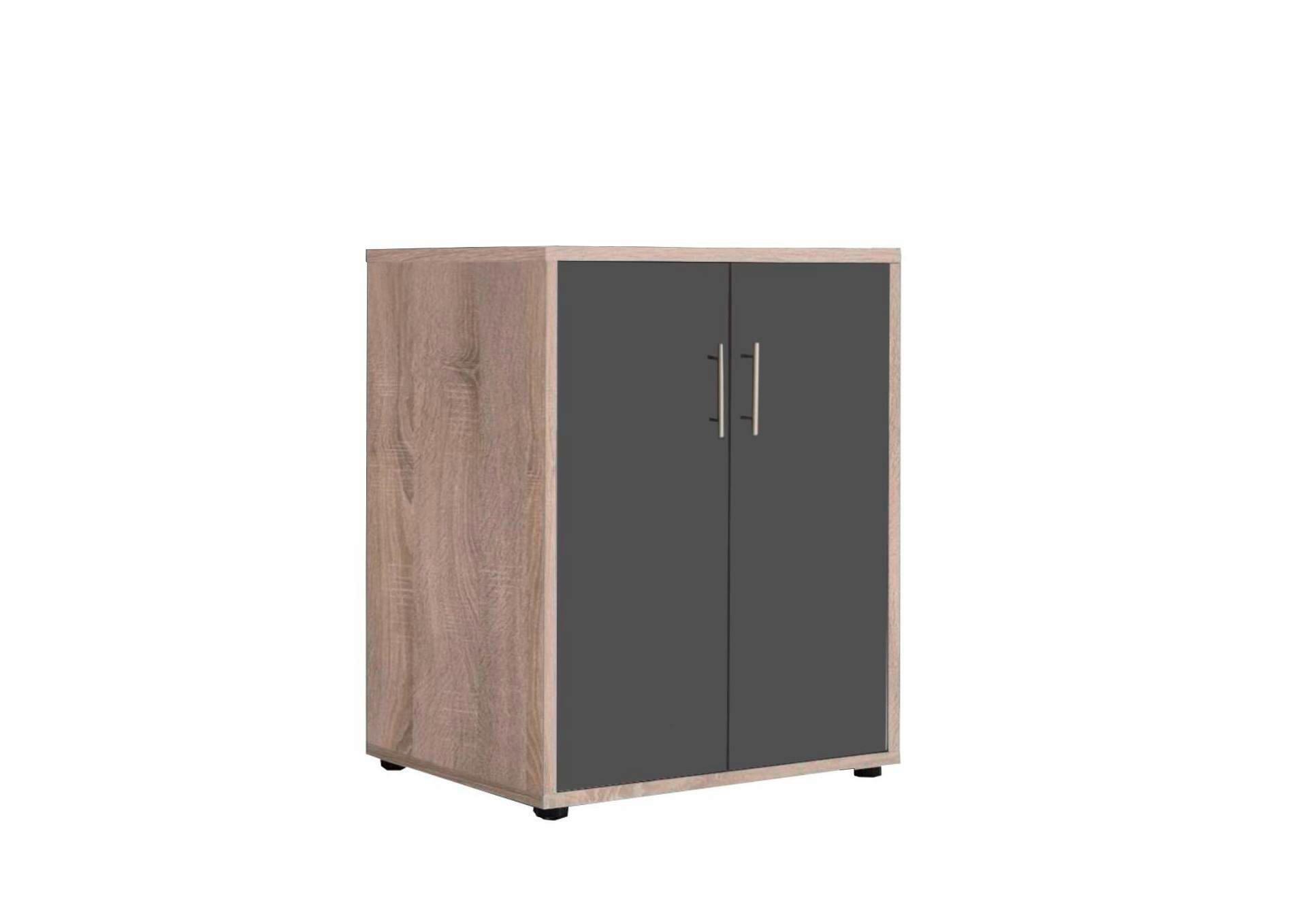 AKTENSCHRANK OFFICE EDITION - Anthrazit/Sonoma Eiche, MODERN, Holzwerkstoff (54/74/50cm) - MID.YOU
