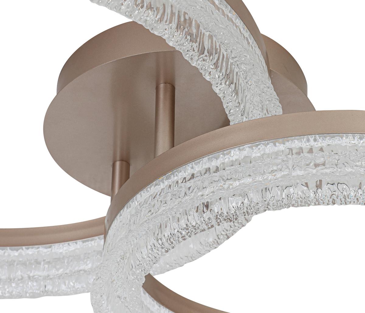 Led Mennyezeti Lámpa Martin - cappuccino, Modern, műanyag/fém (41,5/62/14,5cm) - Mömax