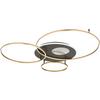 LED-TAKLAMPA BEFER - opal/antracit, Modern, metall/plast (126,4/105,3/13cm) - Mömax