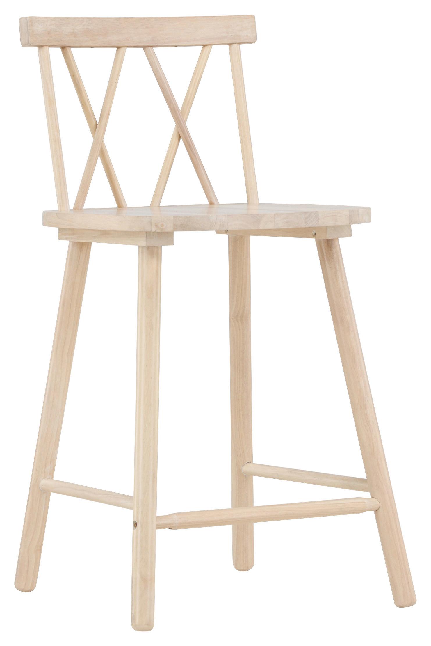 BARHOCKER-SET MOLLÖSTRÖM - Weiß, Design, Holz (43/90/44cm) - Livetastic