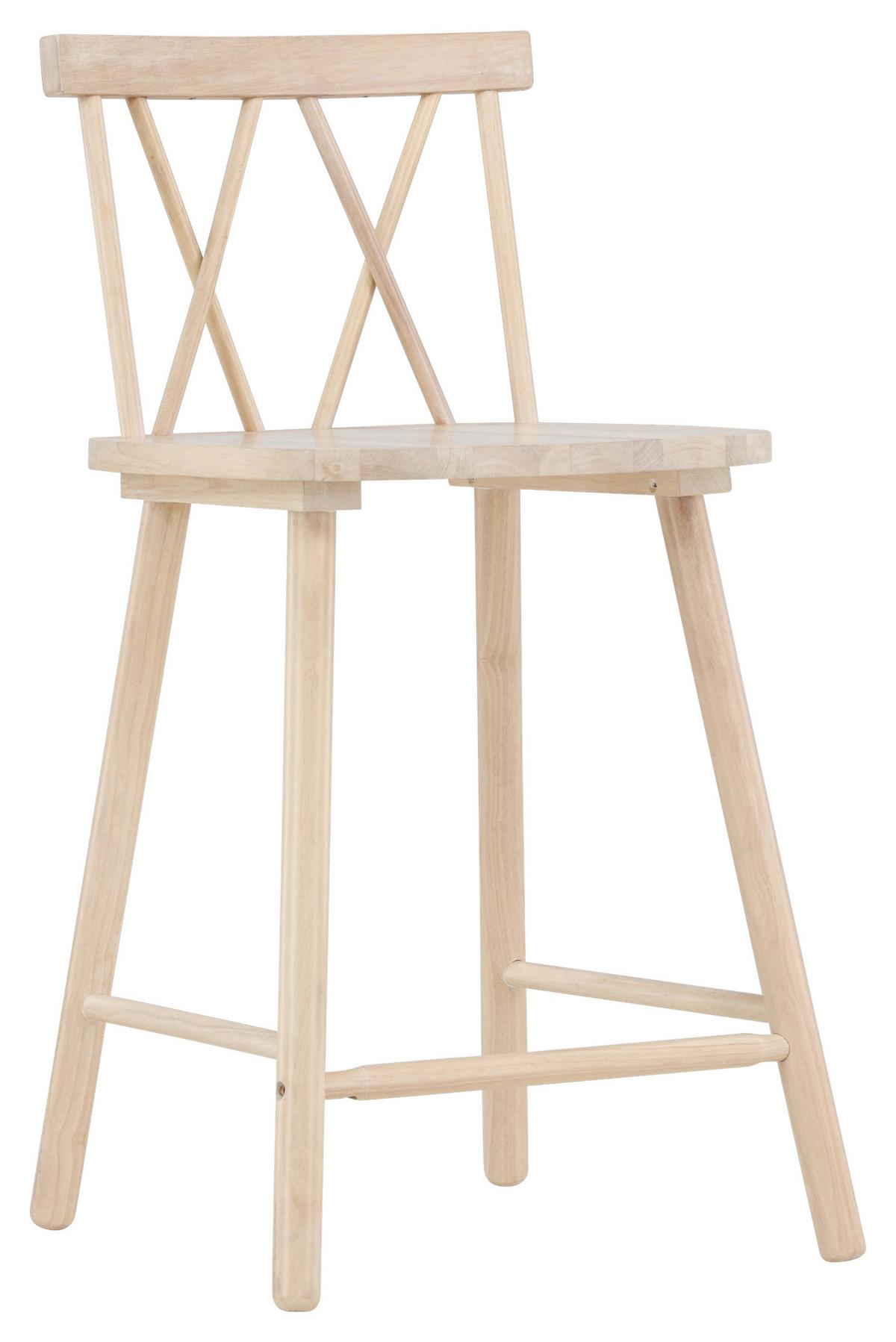 BARHOCKER-SET MOLLÖSTRÖM - Weiß, Design, Holz (43/90/44cm) - Livetastic
