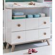 Komód Billund - Tölgyfa/Fehér, modern, Faalapú anyag/Fa (91/93/75cm) - MODERN LIVING