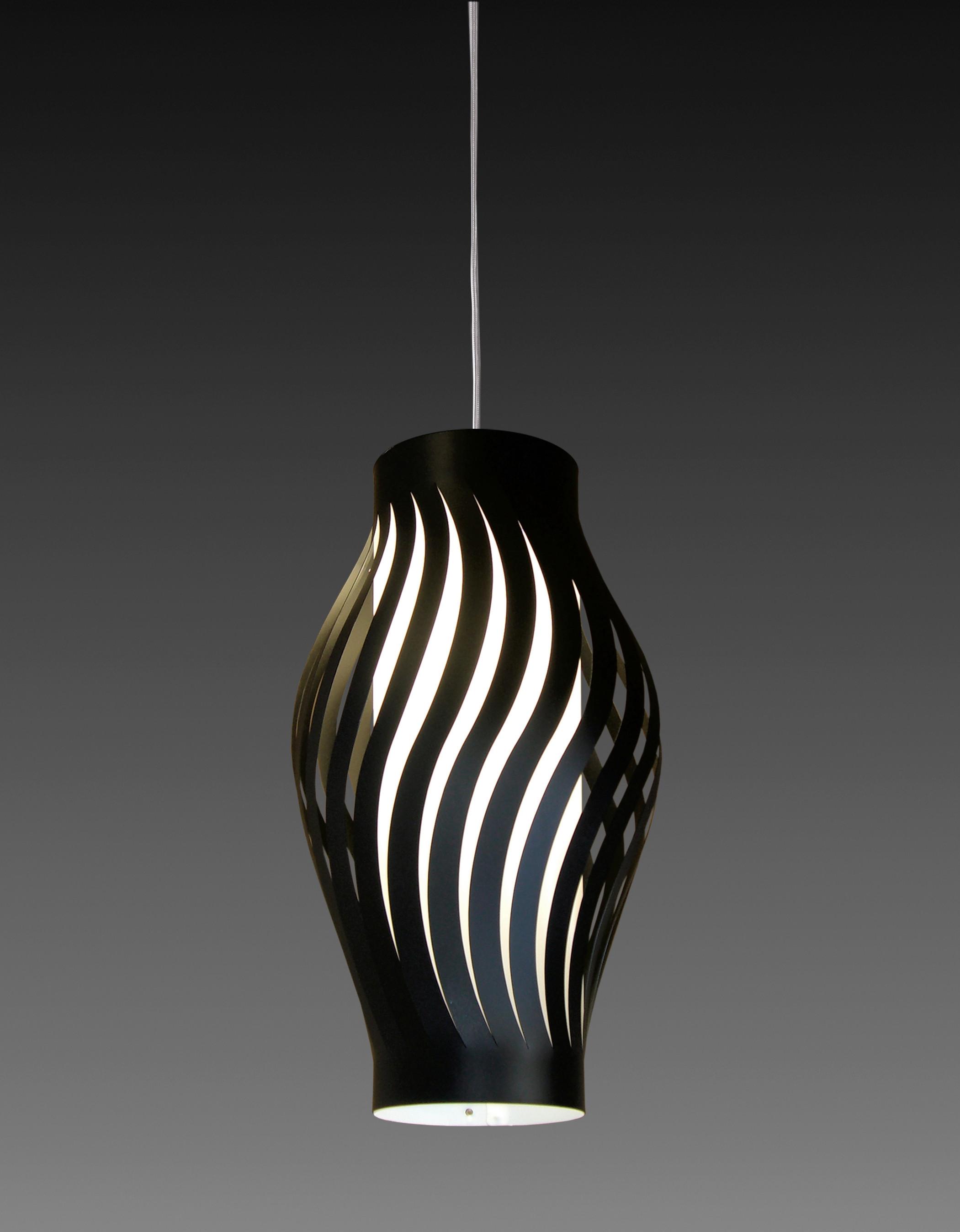 LAMPA WISZĄCA D40S/NE SCHWARZ - czarny, Konventionell, tworzywo sztuczne (26/125/26cm)