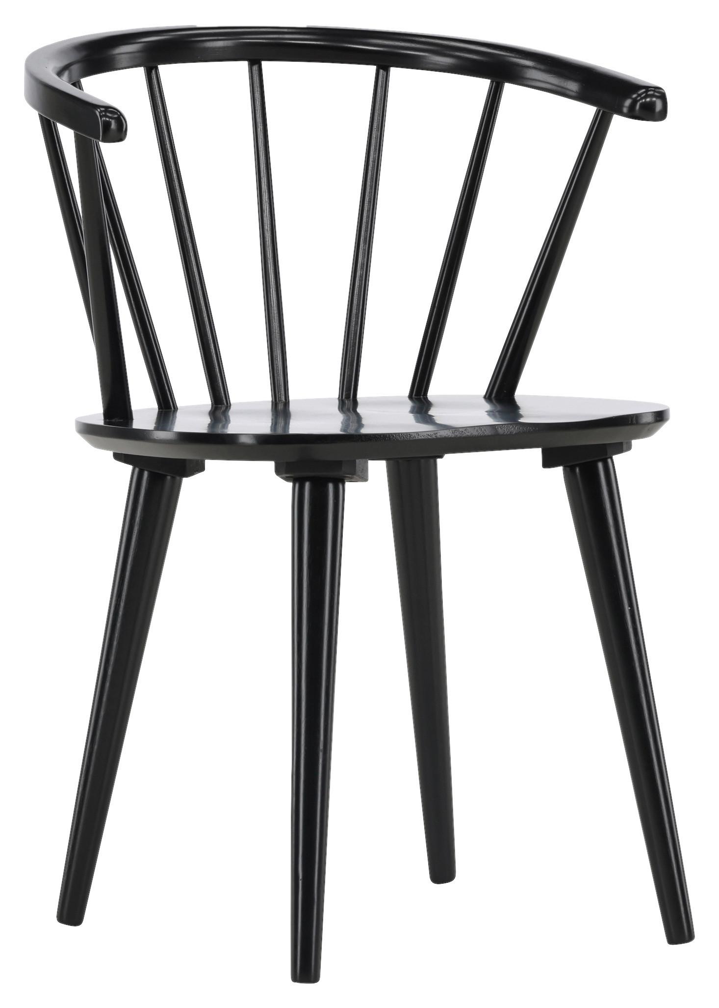 STUHL-SET BOBBY - Schwarz, Design, Holz (55/75/53cm) - Livetastic