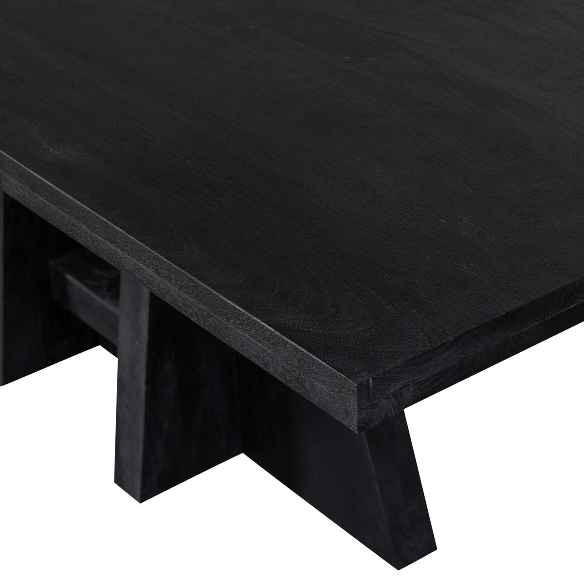 Esstisch Kean Schwarz L: 220 cm - Schwarz, Design, Holz (220/100/75cm) - Livetastic