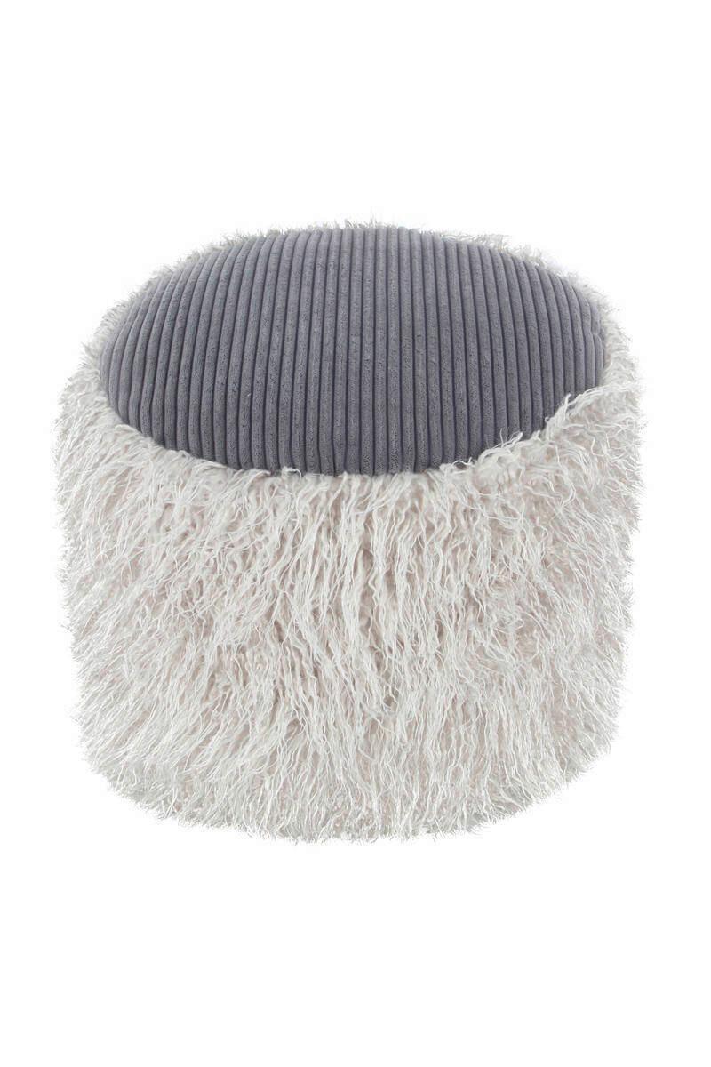 POUF YGT61 - Hellgrau, Basics, Kunststoff (45/38/45cm) - Kayoom