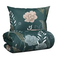 Posteljnina Nala, Zelena, 60/80, 140/200 - zelena, Romantika, tekstil (140/200cm) - Mömax