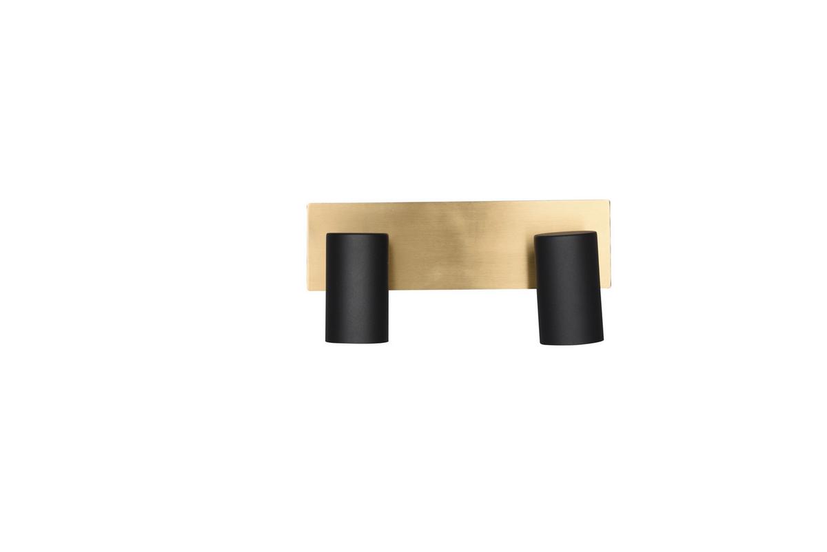 Strahler Marley Schwarz/Gold max. 35 Watt - Goldfarben/Schwarz, Basics, Metall (30/9/15cm) - Trio Leuchten