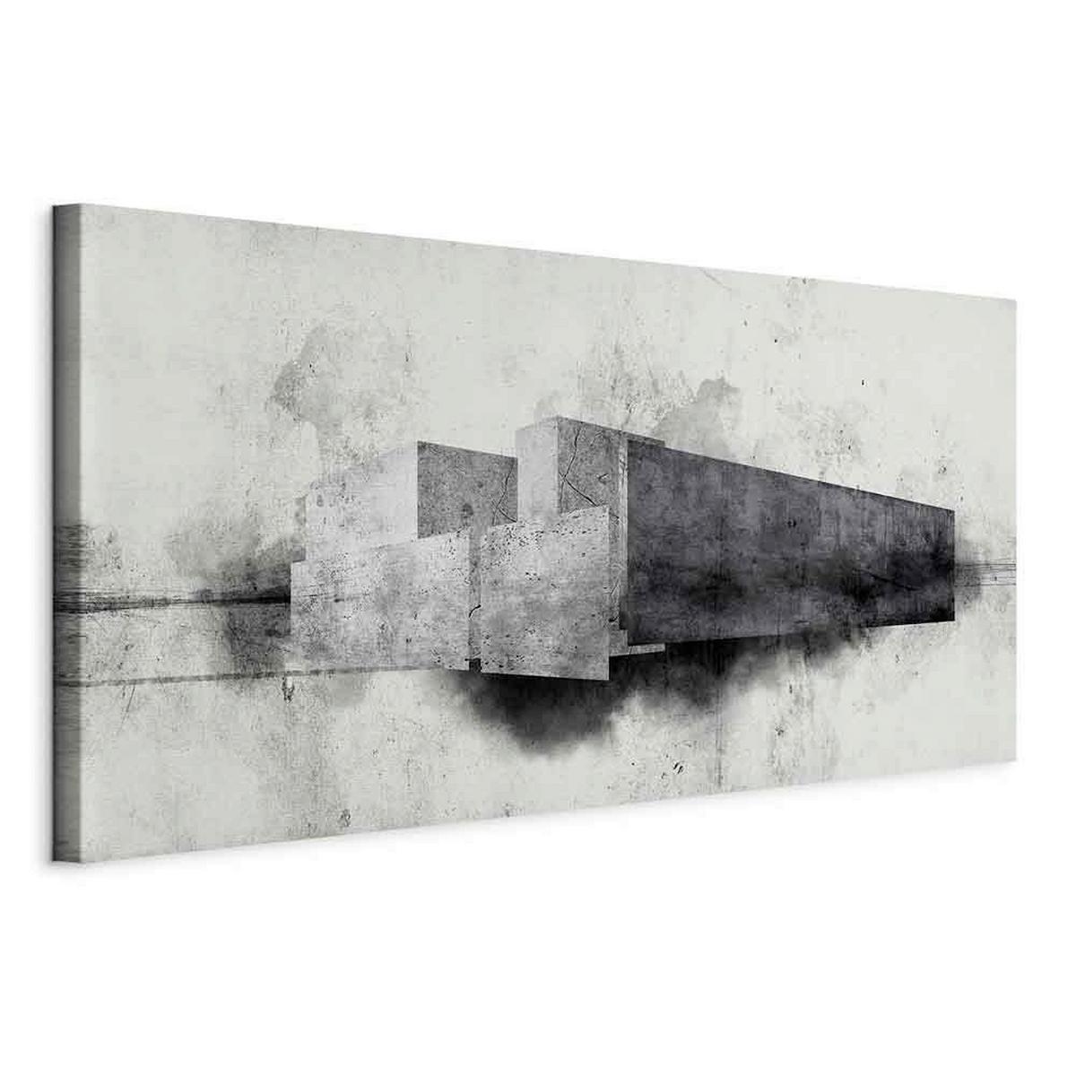 Slika Na Platnu Architectural Variation - siva/svetlo siva, Basics, tekstil/les (120/60/1,2cm) - artgeist