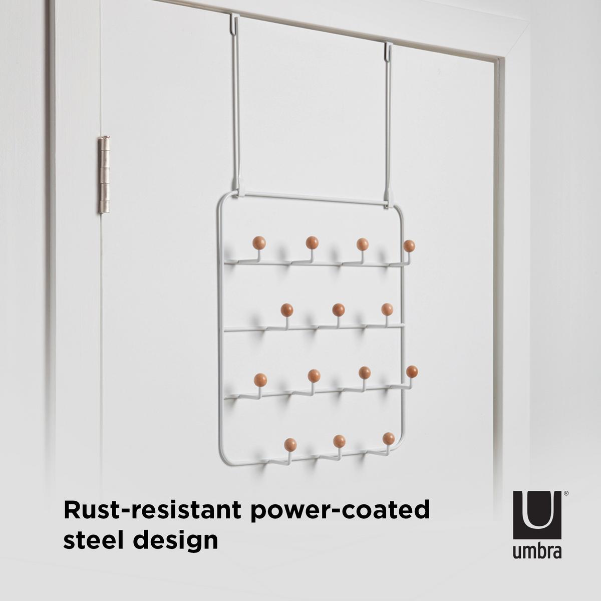 WIESZAK ŚCIENNY 1004045-660 - biały, Basics, metal (36/60/9cm) - Umbra