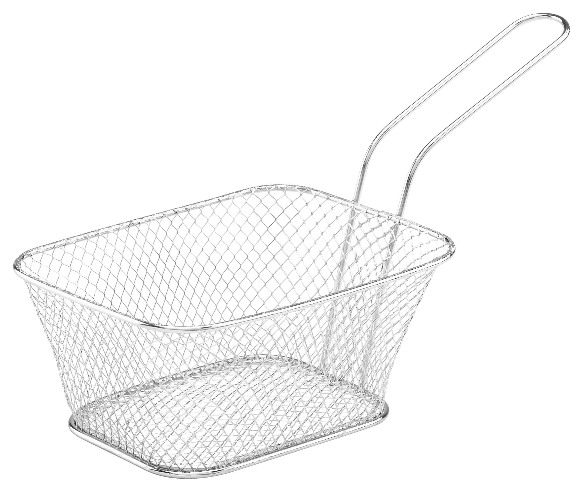 Frittierkörbchen Chromfarben - Chromfarben, MODERN, Metall (14/11/7cm)