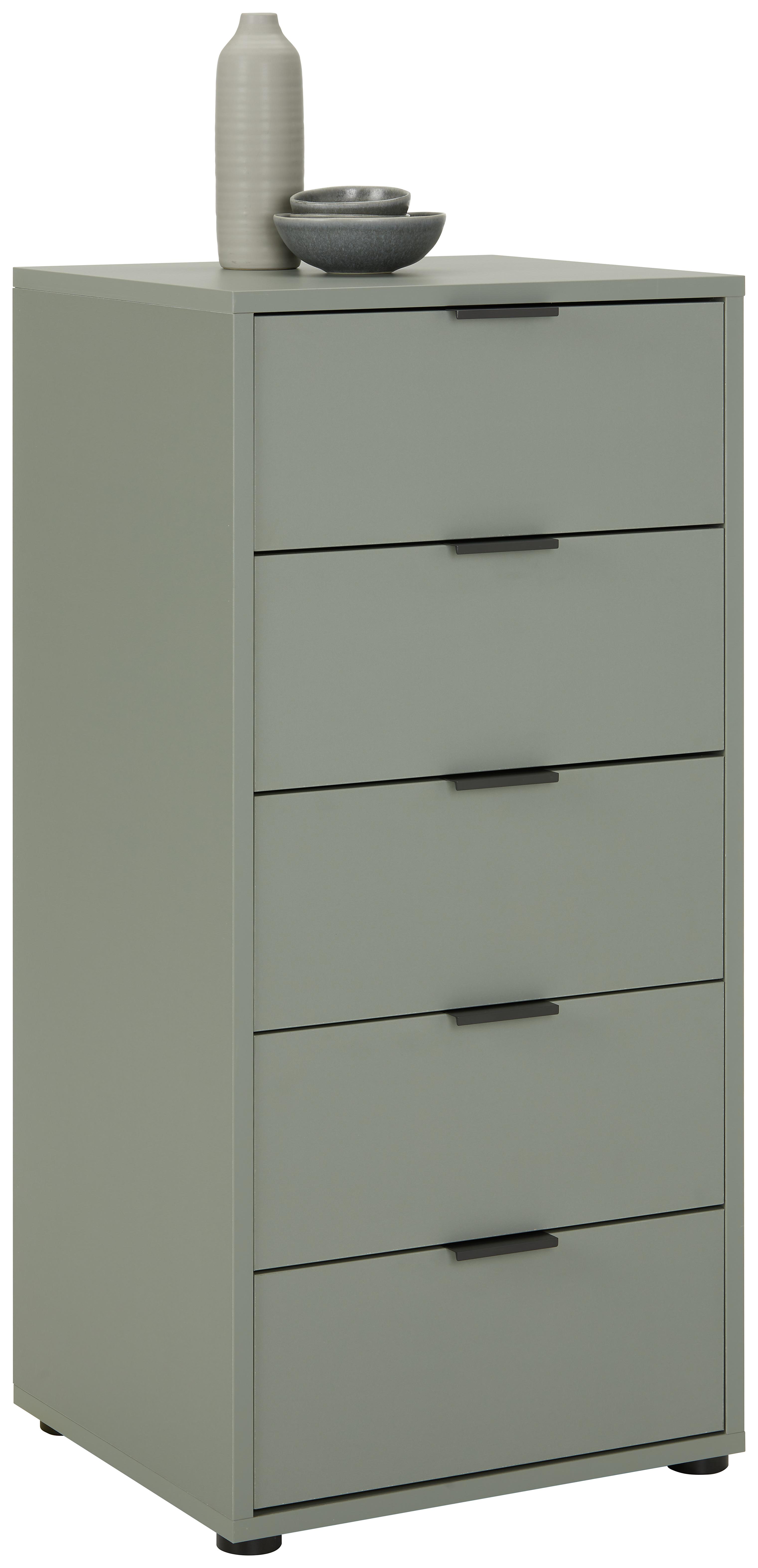 Kommode in Salbeigrün - Salbeigrün/Anthrazit, MODERN (51/108/45cm) - Premium Living