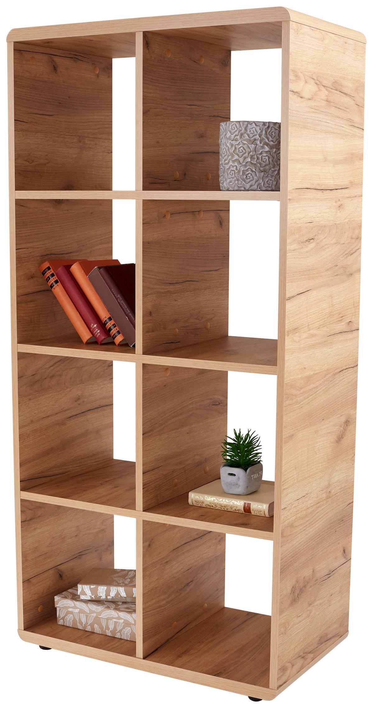 Etajeră Fontana FTR01 - culoare lemn stejar, Modern, material pe bază de lemn (73,2/145/35cm) - Modern Living