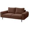 Canapea cu 2 locuri SELENE - maro, Modern, textil (202/89/115cm) - MID.YOU