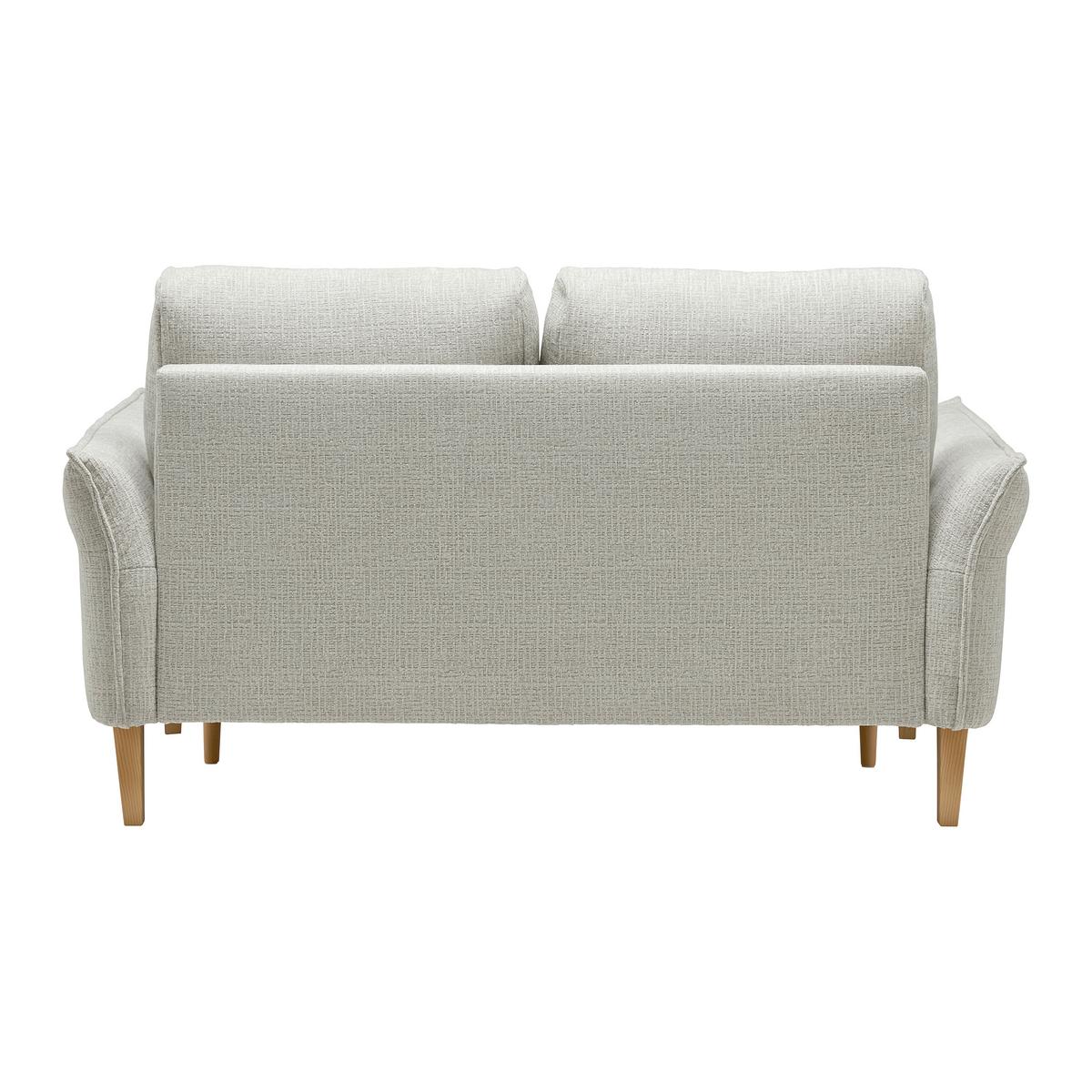Dvosjed Custom - boje hrasta/krem, Moderno, tekstil/drvo (150/85/92cm) - Mömax