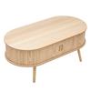 SOFFBORD SKANDY II - naturfärgad, Klassisk, trämaterial/trä (100/50/40cm) - Premium Living
