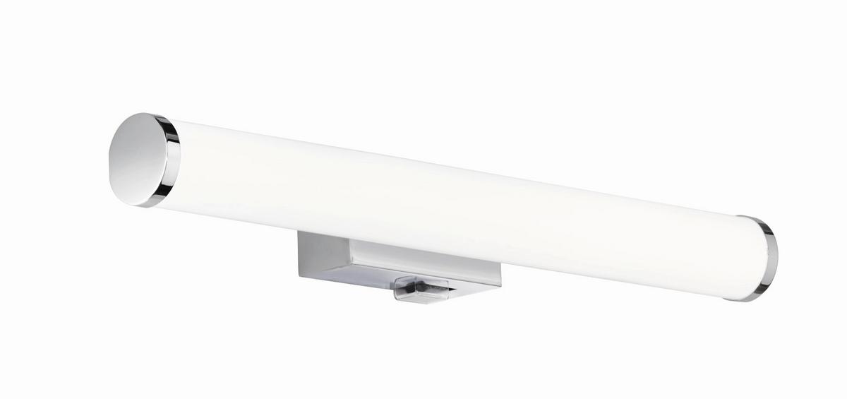 LED-Wandleuchte Mattimo in Weiß/Chrom max. 4,3 Watt - Chromfarben/Weiß, Basics, Kunststoff/Metall (40/5,5cm) - Trio Leuchten