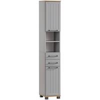 Visoka Omara Jelda, Platinasta Barva - platinaste barve/črna, Moderno, kovina/umetna masa (30,3/180,9/32,6cm) - Stylife
