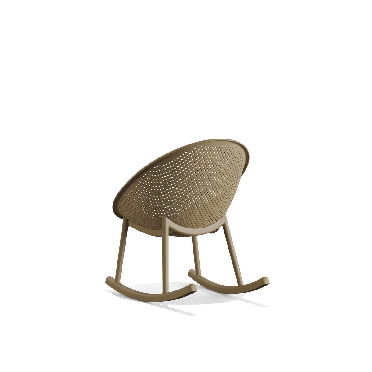 Gartenschaukelstuhl 2er-Set in Sandfarben, wetterfest - Sandfarben, MODERN, Kunststoff (66/80/83cm) - Gardenson